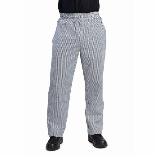 Whites Unisex Vegas Chefs Trousers Black and White Check S - DL712-S - 1