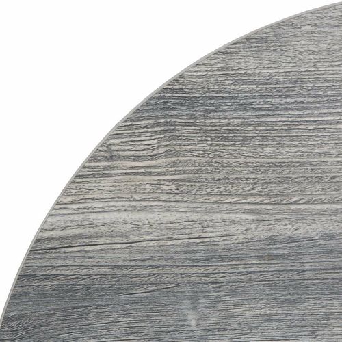 Bolero Pre-Drilled Round Melamine Table Top Ash Grey 600mm - 5