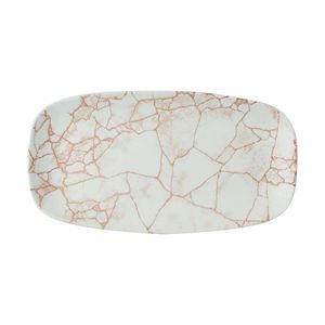 Churchill Studio Prints Kintsugi Oblong Plates Coral 298X152mm (Pack of 12) - 1