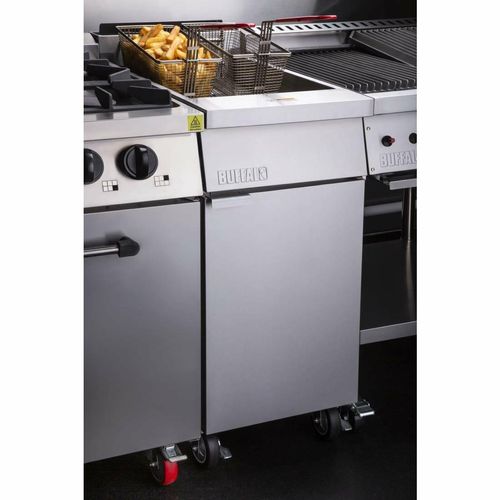 Buffalo Single Tank Twin Basket Freestanding Gas Fryer - 4