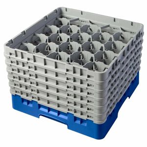 Cambro Camrack Blue 20 Compartments Max Glass Height 298mm - CZ159 - 1