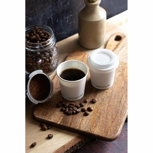 Vegware 62-Series CPLA Hot Cup Lid - 4oz (Case 2000) - DE144 - 3