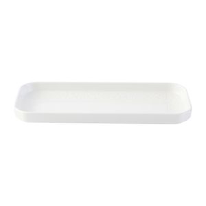 Churchill Alchemy Abstract White Deep Oblong Tray 263mm (Pack of 6) - DX003 - 3