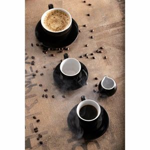 Olympia Cafe Coffee Cup Black - 230ml 8fl oz (Pack of 12) - CU953 - 3