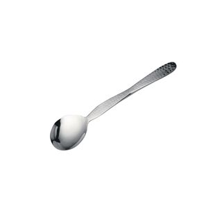 Steelite D.W. Haber Hammered Medium Serving Spoon Solid 10 (Pack of 12) - VV4014 - 1