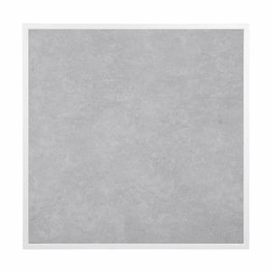 Bolero Light Grey Stone Effect Outdoor Tempered Glass Table Top White Trim 700mm - FU514 - 3