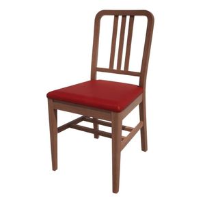 Bolero Bespoke Vicky Side Chair in Red/Walnut - HT912 - 1