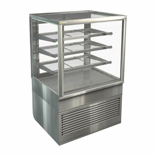 Cossiga Tower BTG Ambient Freestanding Multideck Display w/Rear Sliding Doors 900mm - HT520 - 1