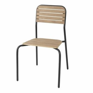 Bolero Santorini Wood Effect Outdoor Chairs (Pack of 4) - FU537 - 1