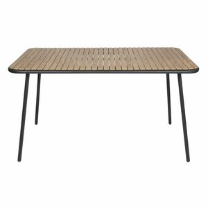 Bolero Santorini Rectangular Table Wood Effect 1400mm - FU536 - 3