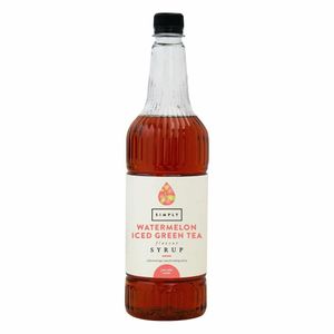 Simply Watermelon Iced Green Tea Syrup 1Ltr - HT813 - 1