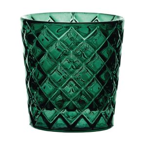 Utopia Criss Cross Green Nightlight Holders (Pack of 12) - HX656 - 1
