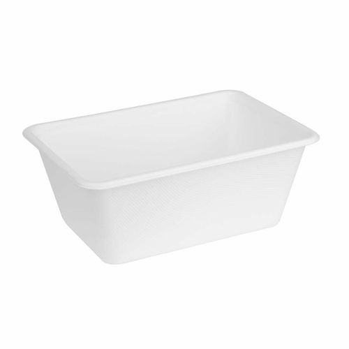 Fiesta Compostable Bagasse Food Container Bases 1000ml (Pack of 100) - HW036 - 2