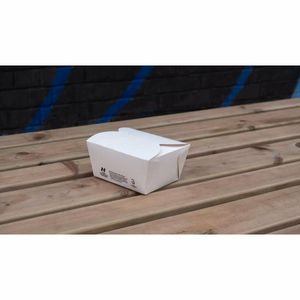 Notpla Small Takeaway Boxes White 800ml (Pack of 500) - HW501 - 3