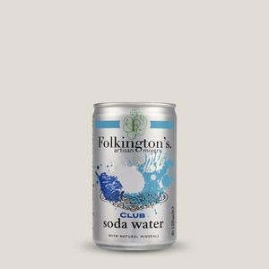 Folkington's Club Soda Can 150ml (Pack of 24) - FU475 - 3
