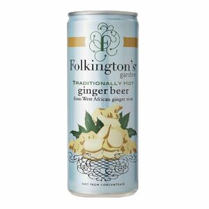 Folkington's Sparkling Drinks Ginger Beer Can 250ml (Pack of 12) - FU467 - 1