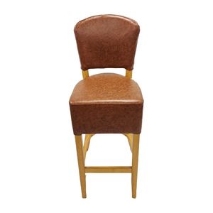 Hanoi Bar Chair in Soft Oak with Bison Tan Vinyl - HP788 - 3