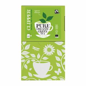Clipper Fairtrade Organic Green Tea - Envelope, String & Tag (Pack of 250) - KA506 - 1