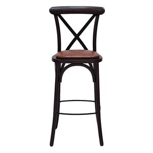 Bristol Bar Chair in Dark Walnut with Bison Tan Seat - HX873 - 3