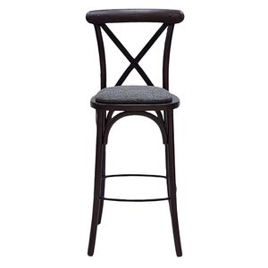 Bristol Bar Chair in Dark Walnut with Shetland Smoke Seat - HX876 - 3