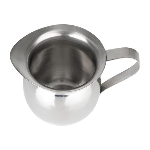 Olympia Mini Milk Jug Stainless Steel Plain 120ml (Pack of 6) - HY118 - 3