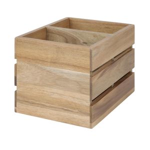 Olympia Table Organiser Acacia Wood 210x160x150mm - HX387 - 3