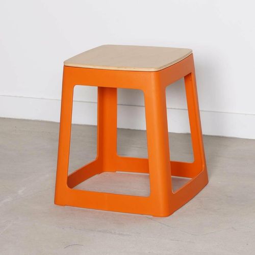 Origin Base Stool Signal Orange 400x400x440mm (Pack of 2) - HX772 - 8