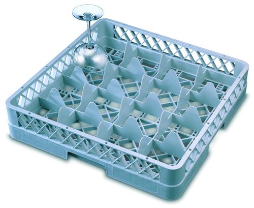 Genware 16 Comp Glass Rack With 1 Extender - 1
