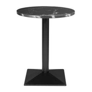 Bolero Complete Table Round Black Stone Effect 600mm - HW854 - 1