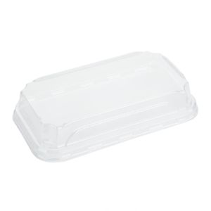 Fiesta Recyclable PET Lids for No. 1 Sushi Trays (300 Pack) - HX291 - 1
