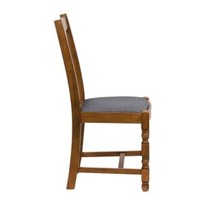 Thame Dining Chair in Weathered Oak with Shetland Scarlett Seat (6 Pack) - JA263 - 3