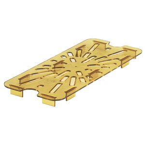 Cambro High Heat Polycarbonate 1/3 Gastronorm Drain Plate - HR257 - 1