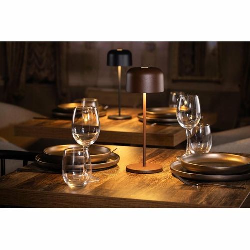 Olympia Siena Table Lamp Round Dome Chestnut 300mm - HZ209 - 8