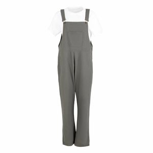 Southside Bib & Brace Cotton Canvas Dungarees Khaki Black S - BA173-S - 1