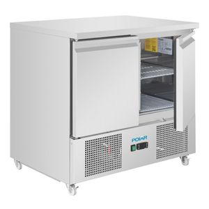 Polar U-Series Ventilated 2 Door Counter Fridge - UA089 - 2