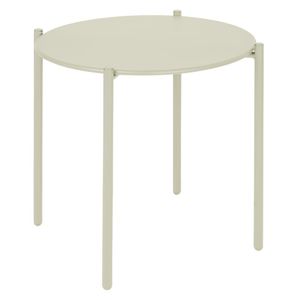 Bolero Perth Round Low Coffee Table Light Grey 450mm - HZ377 - 1