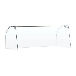 Curved Glass Sneeze Guard Assembly - FT282 - 1