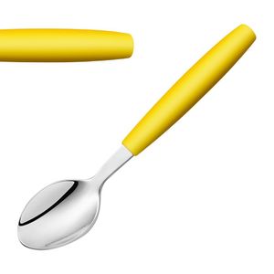 Amefa PIXEL Dessert Spoons Yellow (12 Pack) - JD293 - 1