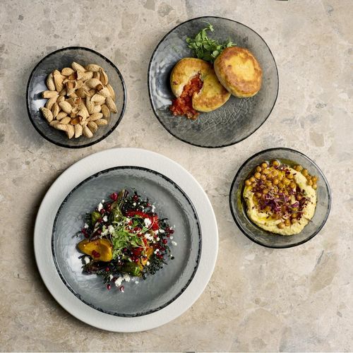 Churchill Viana Organic Glass Bowls Dusk 170mm (6 Pack) - JF627 - 6