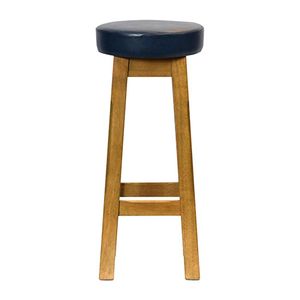 Everyday Wessex Weathered Oak High Stool with Bison Midnight Seat (2 Pack) - JF974 - 1