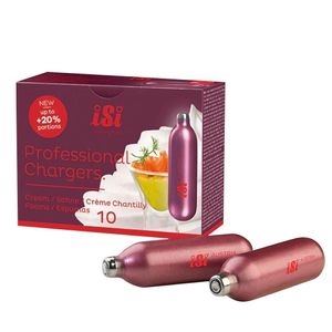 ISI Professional ECO Series Cream Whipper Charger Bulbs 8.4g (Pack 10) - JC934 - 1