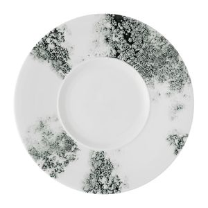 Churchill Alchemy Ambience Medium Rim Plates Smoke Black 280mm (6 Pack) - JC502 - 1