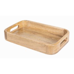Olympia Mango Wood Rectangular Deep Sided Tray 300x190mm - JA887 - 1