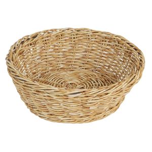 Olympia Polywicker Round Basket Light Brown 220mm - JA351 - 3
