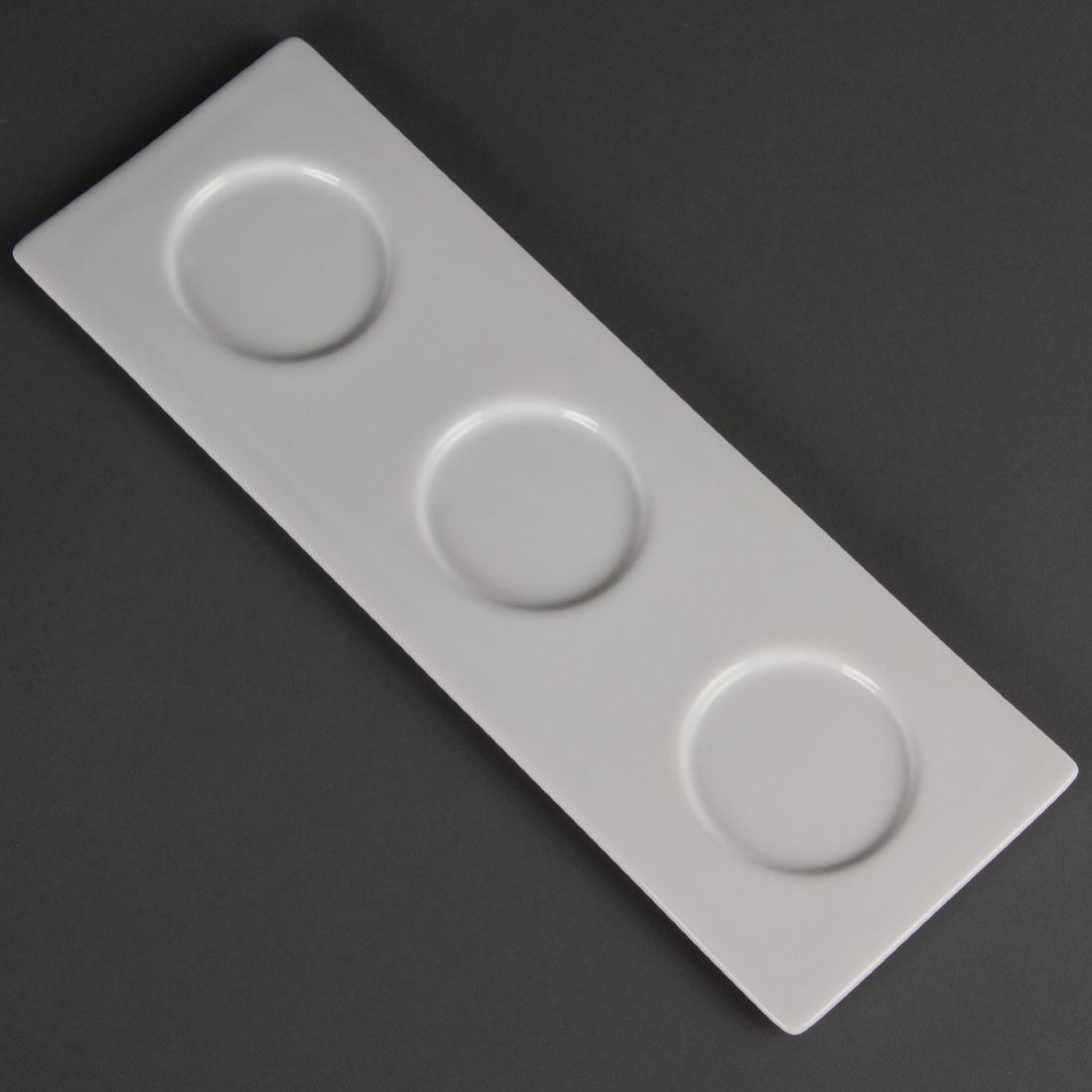 DK802 - Olympia Miniature 3 Section Platters 340x 118mm - Case - DK802