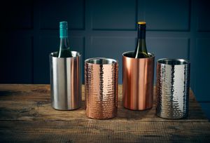 GenWare Hammered Copper Plated Wine Cooler - 003HC - 3