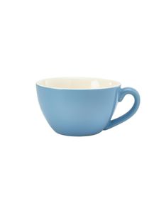 Genware Porcelain Blue Bowl Shaped Cup 34cl/ 12oz (Pack of 6) - 322134BL - 1