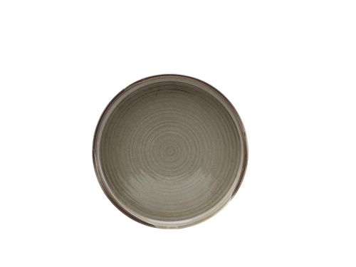 Terra Porcelain Grey Low Presentation Plate 21cm (Pack of 6) - LP-PG21 - 1