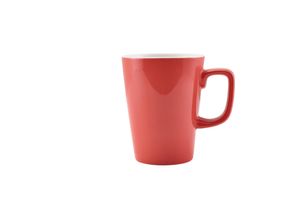 GenWare Porcelain Coral Latte Mug 34cl/ 12oz (Pack of 6) - 322135CRL - 1