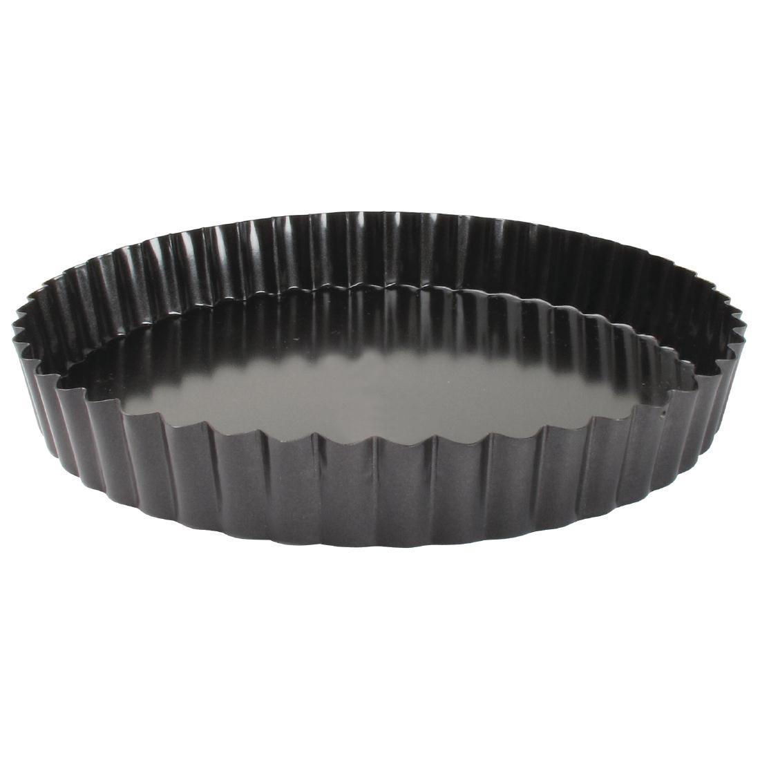 GD001 - Vogue Non-Stick Quiche Tin With Fixed Base 24cm - Each - GD001